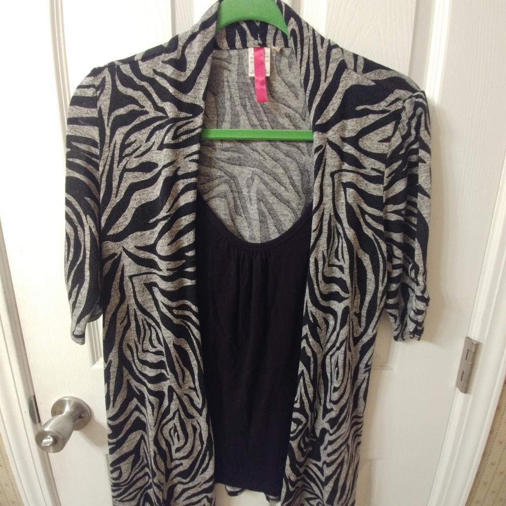 All in one Zebra print dress shirt